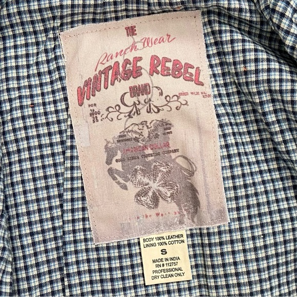 The Ranch Wear Vintage Rebel Leather Studded Vest - Picture 10 of 15